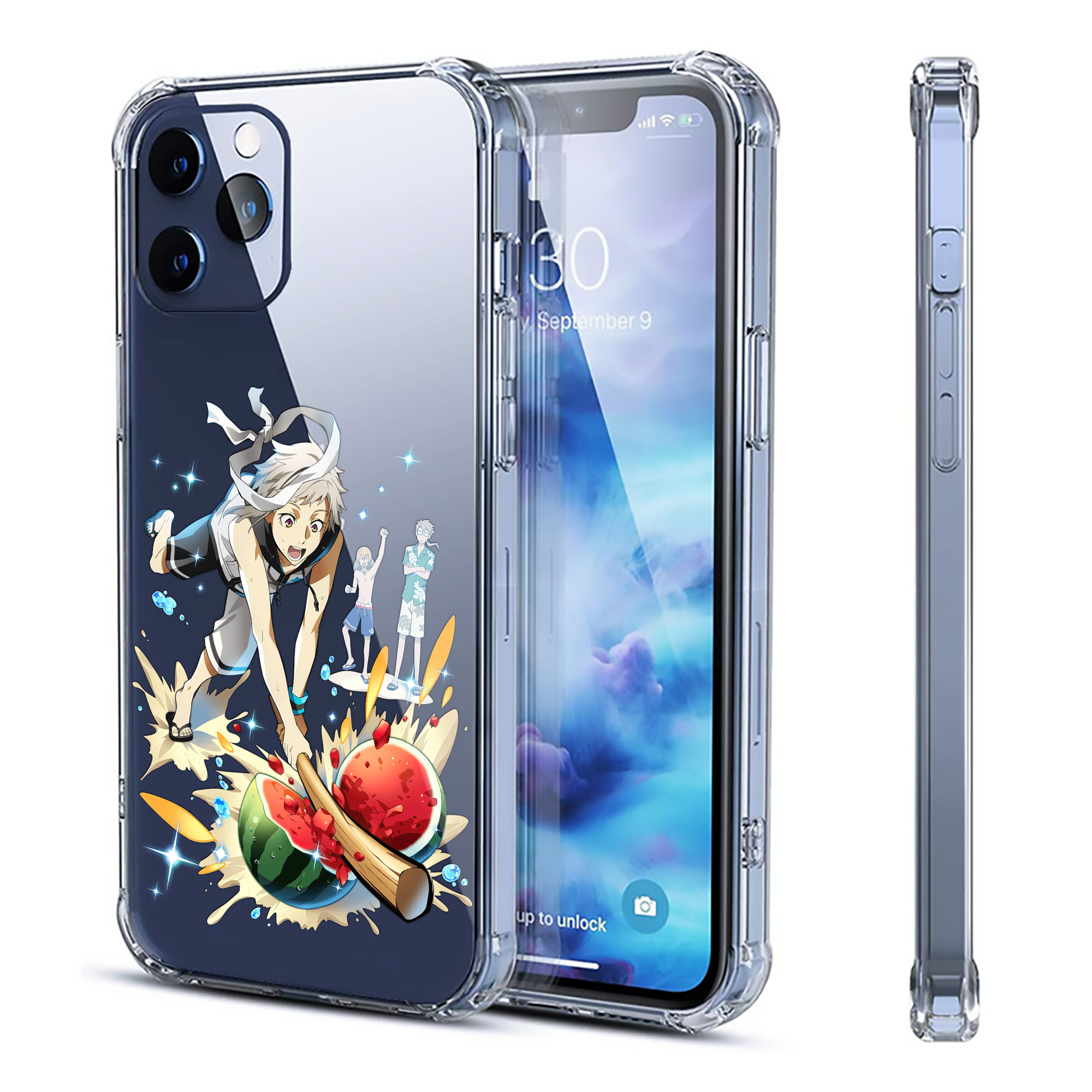 （画像用） 文豪ストレイドッグス Bungo Stray Dogs 【iPhone 12シリーズ対応】透明スマホケース（クリアソフトケース）